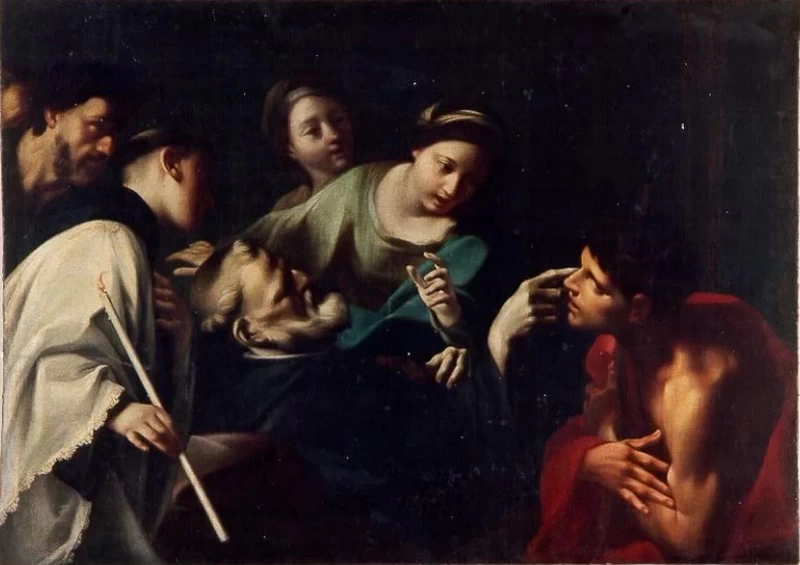 San Pellegrino Laziosi risana cieco - diocesi di Cesena